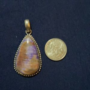 Purple with marveled highlights Jasper to include 18 or 20 inch chain